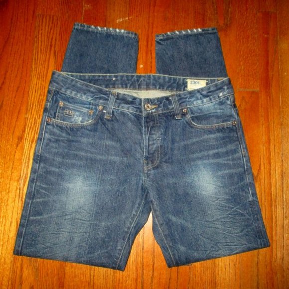 G-STAR RAW 3301 Selvedge Tapered Jeans Sz 34x31 - Picture 2 of 10